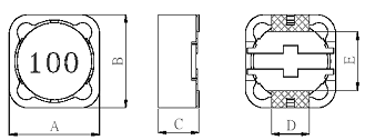 Surface Mount Power Choke Shapes and Dimensions