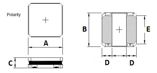 Surface Mount Power Inductor Shapes and Dimensions